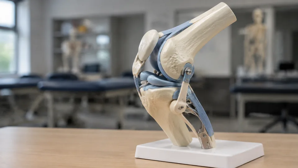 Functional knee joint anatomy model with movable parts
