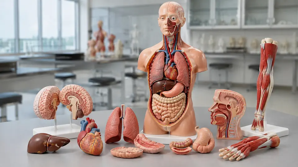 Comprehensive anatomy model set for medical students